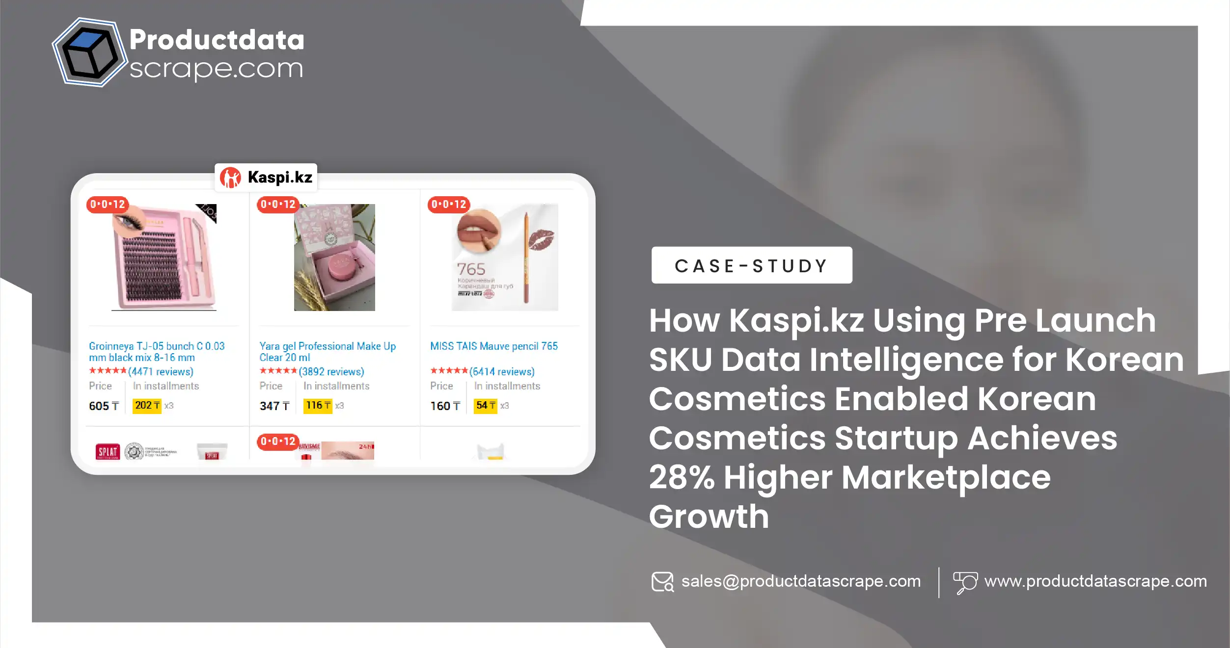 How Kaspi.kz Using Pre Launch SKU Data Intelligence for Korean Cosmetics Enabled Korean Cosmetics Startup Achieves 28% Higher Marketplace Growth